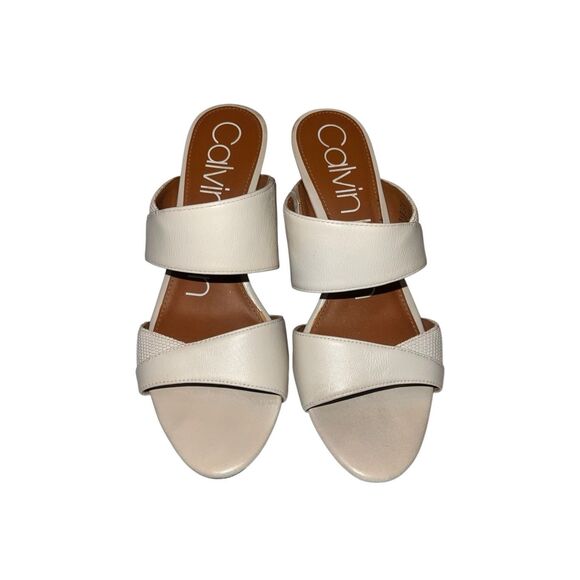 Calvin Klein Lynnae Slip on Sandal Low Heel Size 7 - Picture 1 of 7